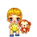 boy and monkey