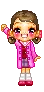 purple dress girl