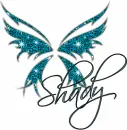 Shady-teal butterfly