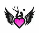 Sexy girl with heart