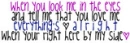 When YOu Look