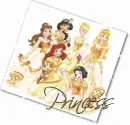 Disney Princesses in Gold Dresses