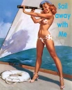 Girl on sail boat