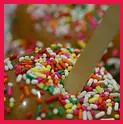 Sprinkled Caramel apple