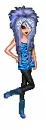 Doll with blue poofey hair ;]