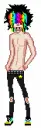 Rainbow emo boy