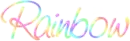 Rainbow Text