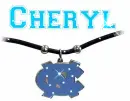 Carolina Tarheels Logo Necklace (with sparkles)- Cheryl
