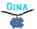 Carolina Tarheels Logo Necklace (with sparkles)- Gina