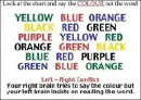 Read the COLORS and not the words