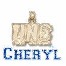 Carolina Tarheels UNC Logo Charm (with sparkles)- Cheryl