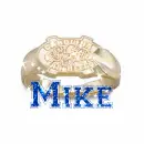 Carolina Tarheels Gold Ring (with sparkles)- Mike