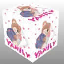 Teddy Bear Sleeping with Baby Bottle (with floating hearts) Cube- Yanily