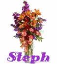 Bouquet of Fall Fragrance Flowers (with sparkles)- Steph