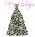 Rose Chrismas Tree (animated)- Merry Christmas
