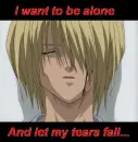 Let my tears fall...