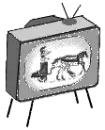 black & white t.v.