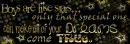 Boys are like stars