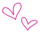 pink hearts