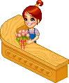 florist at counter