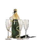 champagne and cups