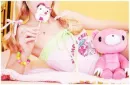 girl with a candy