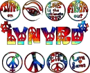 groovy peace tye dye text (LYNYRD)