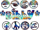 groovy peace tye dye text (BILLY)
