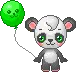 CUTE DANCING PANDA WITH BALLOON