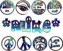 groovy peace tye dye text (mike)