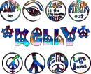 groovy peace tye dye text (kelly)