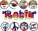 groovy peace tye dye text (robin)