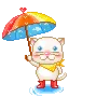 LIL KITTY WITH UMBRELLA