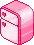 pink refrigerator