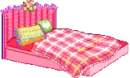 pink bed