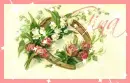 Horseshoe Flower Arrangement (with sparkles)- Gina