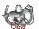 Horseshoes with Horse (glitter)- Gina