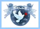 two angels with a dove