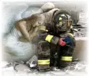 Fireman with angel