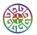 Rainbow glitter pattern