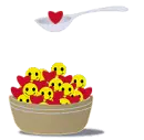 A Bowl of Hearts & Smiley Faces