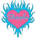 Dimples Flaming Heart