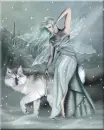 Lady with Wolf