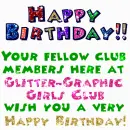 Happy Birthday (from the glitter-graphic girls club)