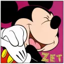 Mickey Mouse Head Shot- Zet