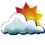 partly cloudy