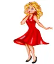 Lady In Red!!!