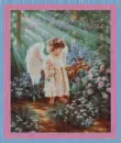 angel girl with a deer