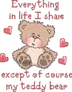 No Share My Teddy Bear