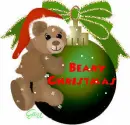 Teddy Bear Christmas Ornament (with snowfall effect)- Beary Christmas